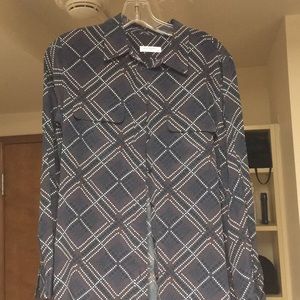 Equipment 100% silk button shirt top